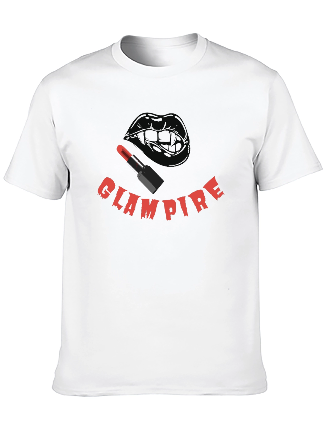 Glampire Graphic Tee - Gothic Vampire Lip Design