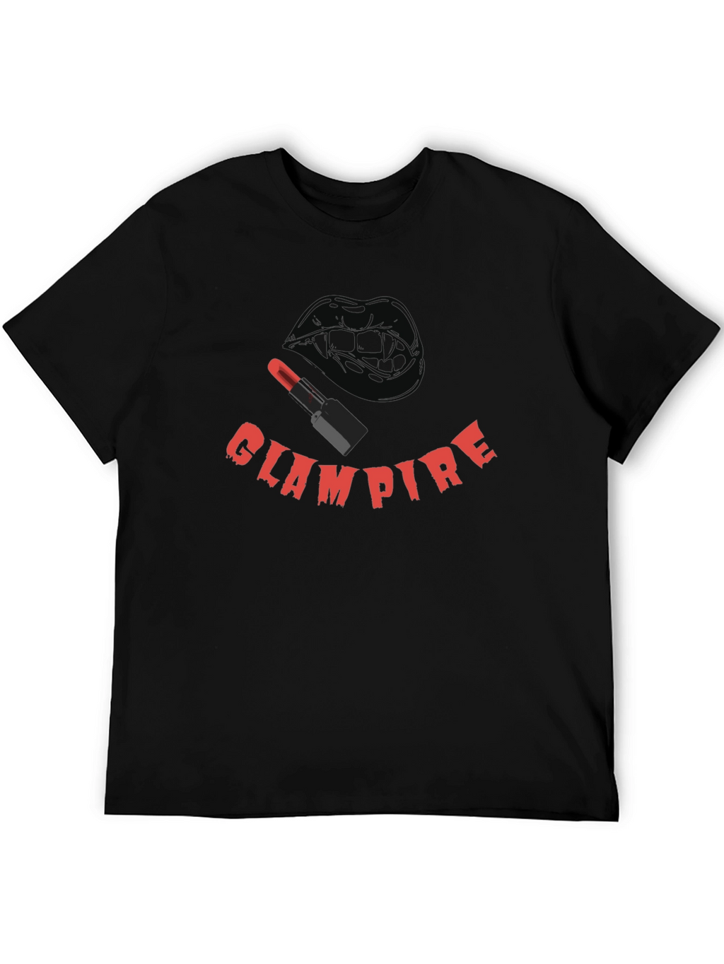 Glampire Graphic Tee - Gothic Vampire Lip Design