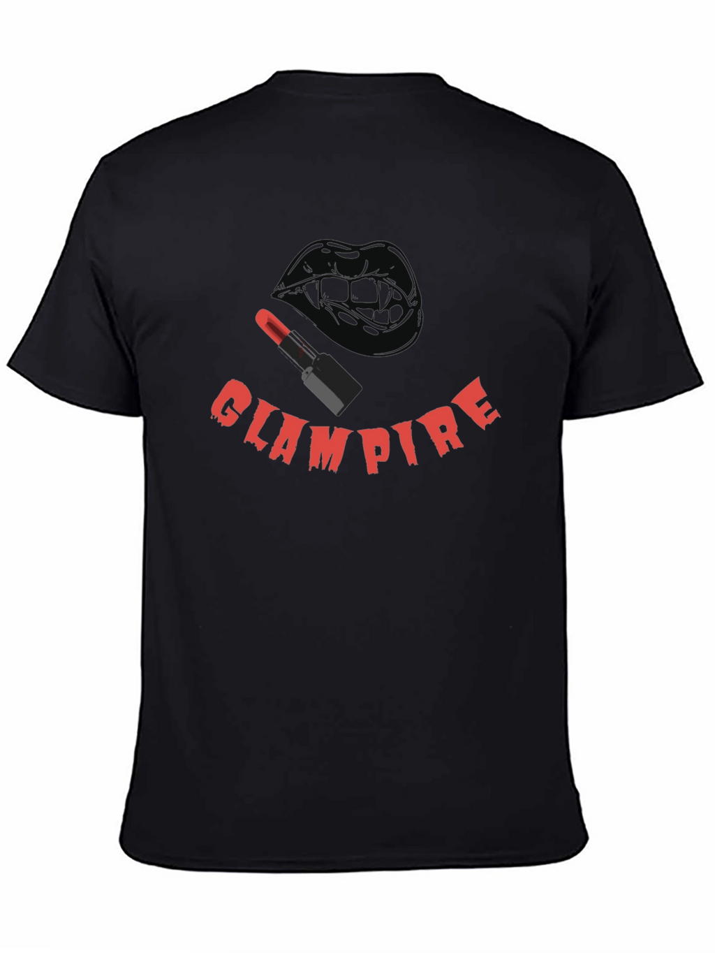 Glampire Graphic Tee - Gothic Vampire Lip Design