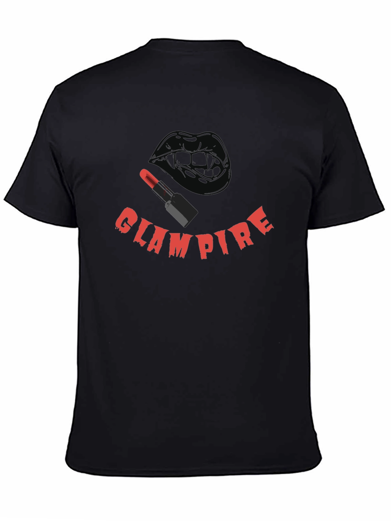 Glampire Graphic Tee - Gothic Vampire Lip Design