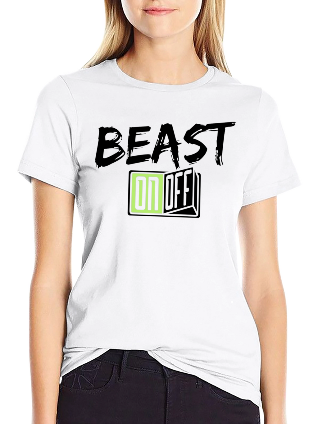 Beast Mode ON/OFF Graphic Tee - Black