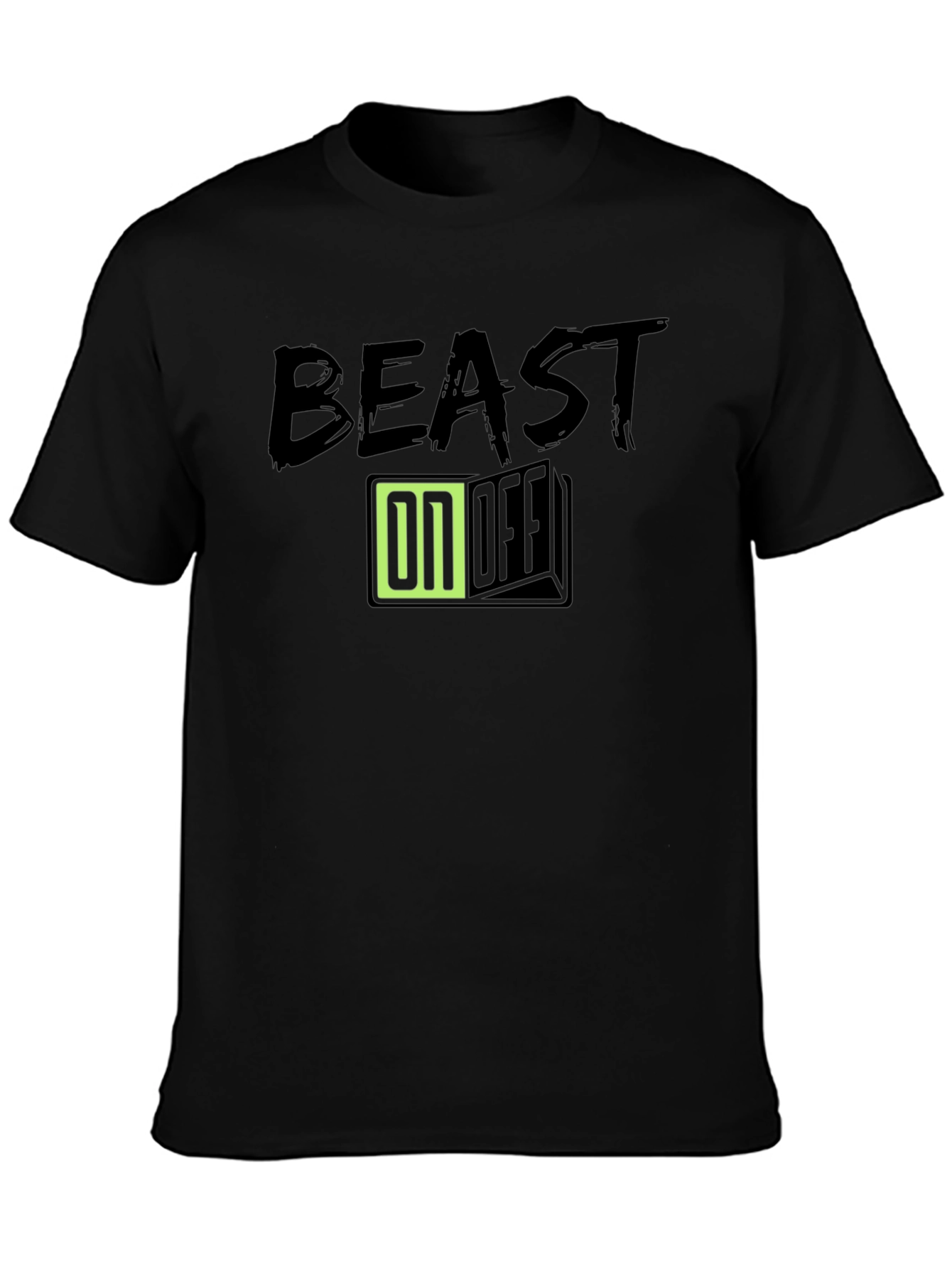 Beast Mode ON/OFF Graphic Tee - Black