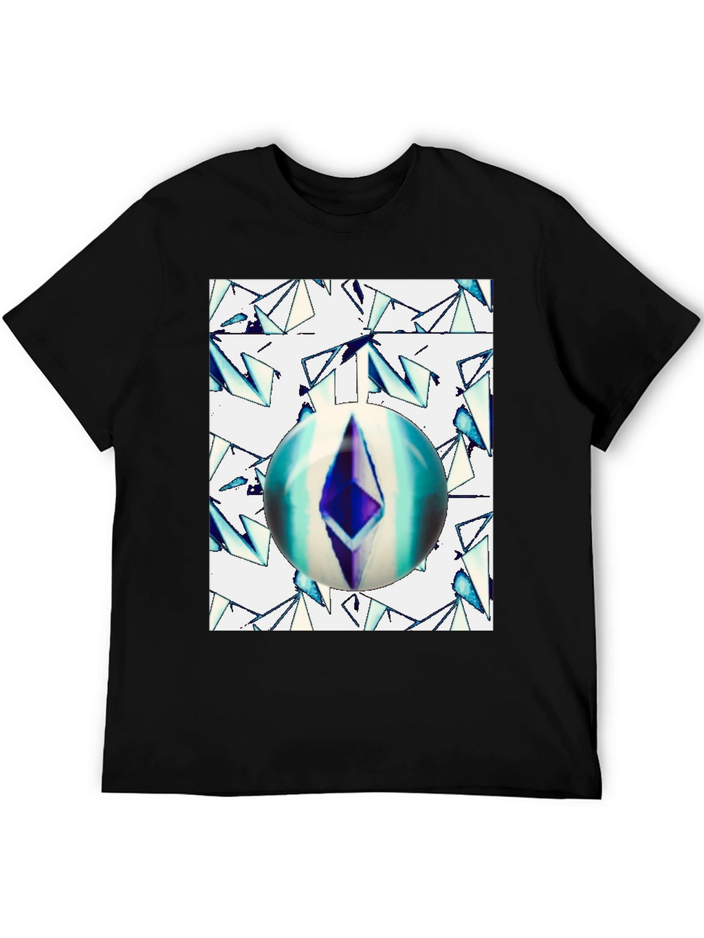 Ethereum Orb Graphic Tee - Black