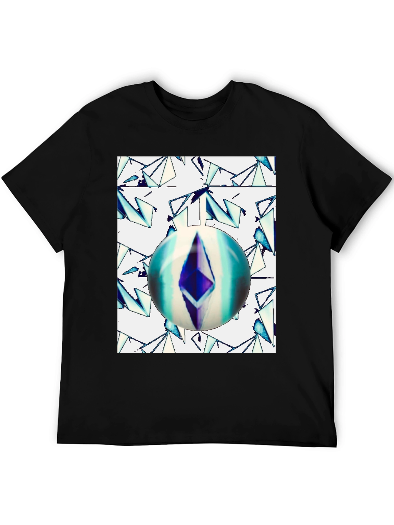 Ethereum Orb Graphic Tee - Black