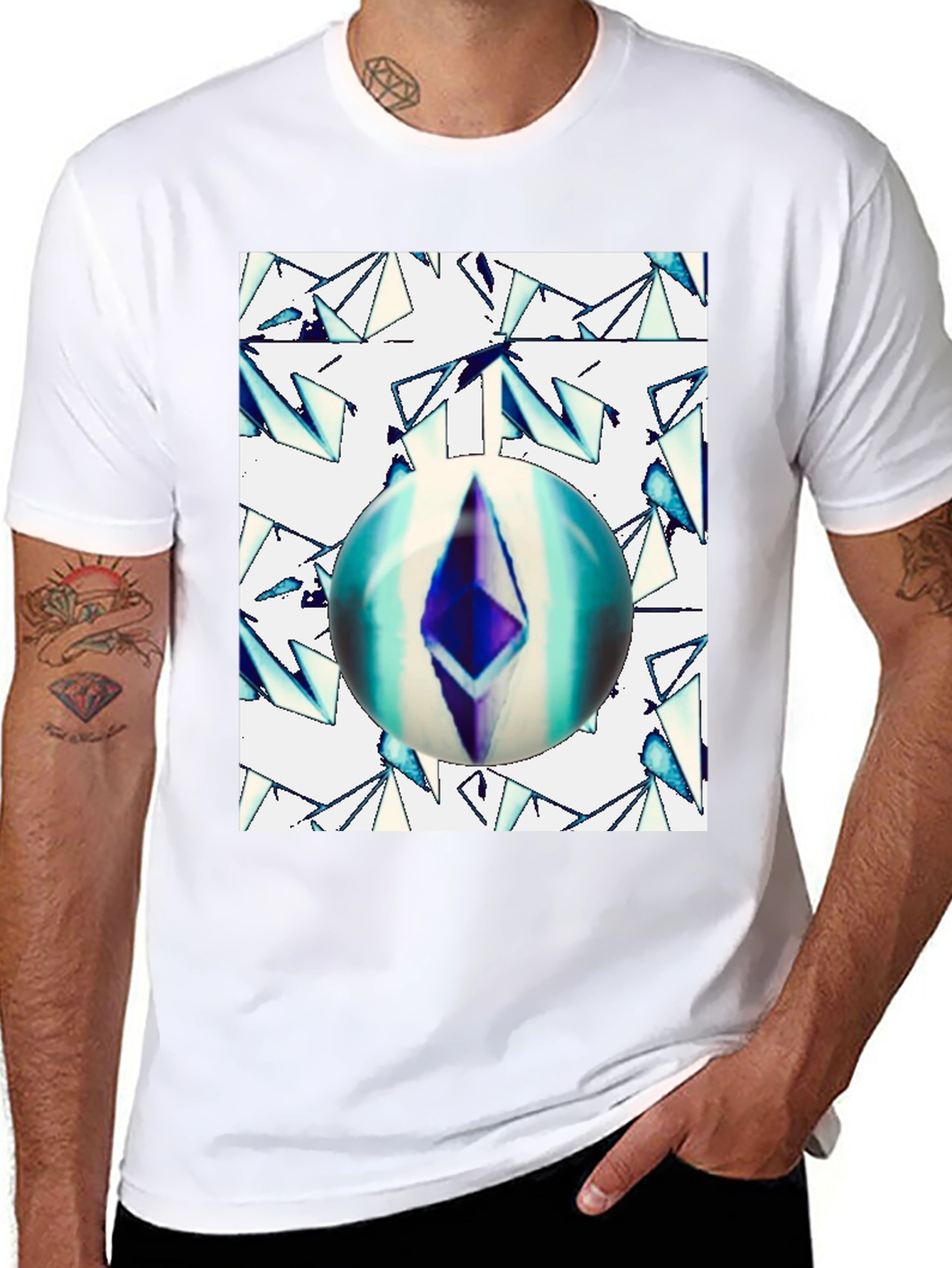 Ethereum Orb Graphic Tee - Black