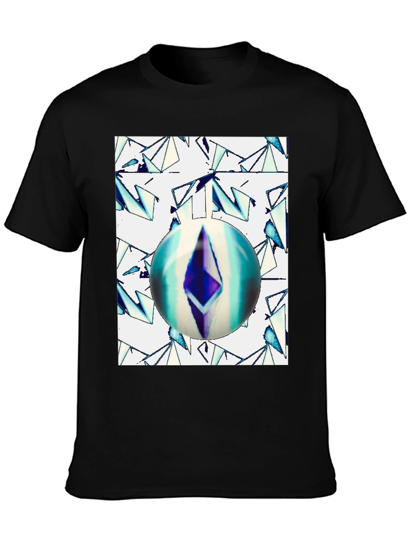 Ethereum Orb Graphic Tee - Black
