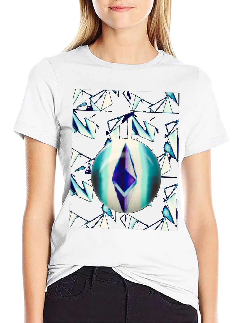 Ethereum Orb Graphic Tee - Black