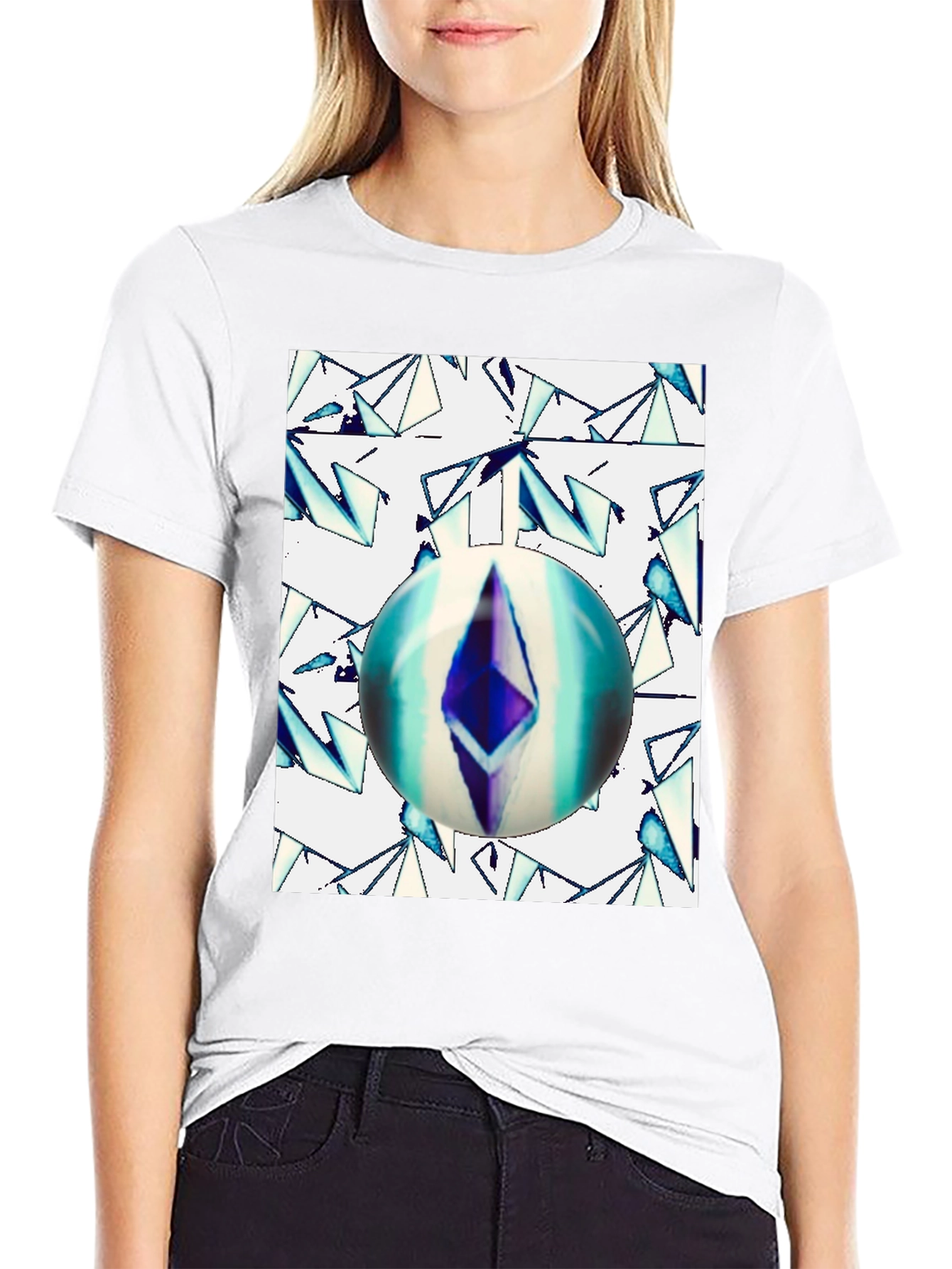 Ethereum Orb Graphic Tee - Black