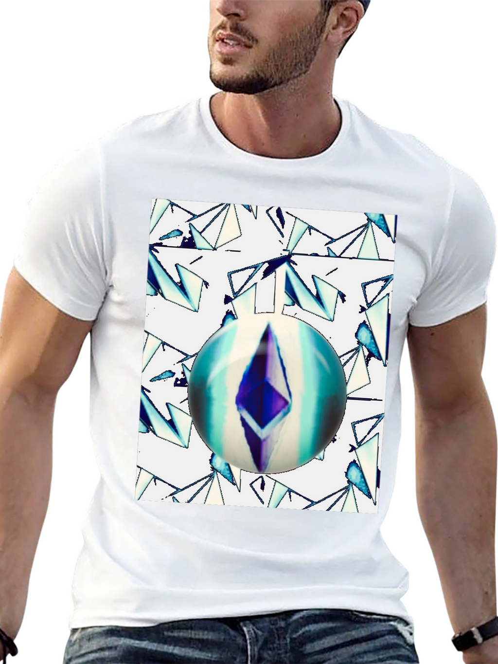 Ethereum Orb Graphic Tee - Black