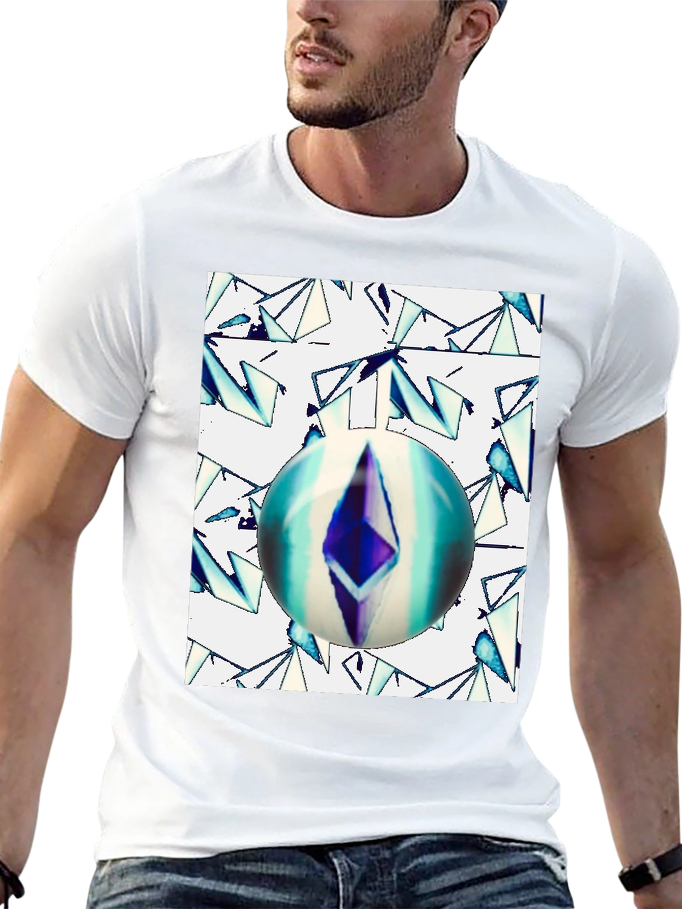 Ethereum Orb Graphic Tee - Black