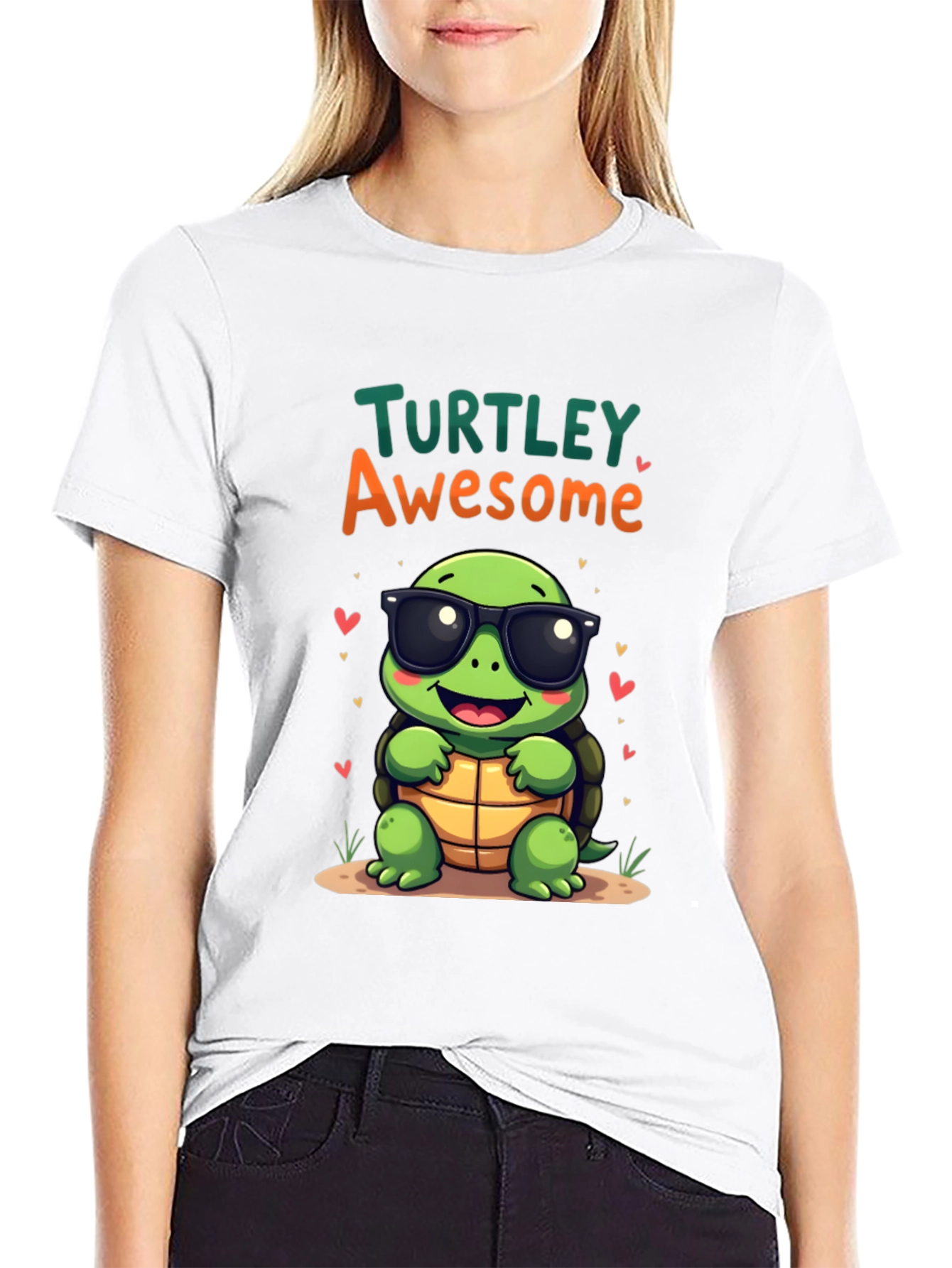 Turtley Awesome Graphic Tee - Cute Cartoon Turtle T-Shirt