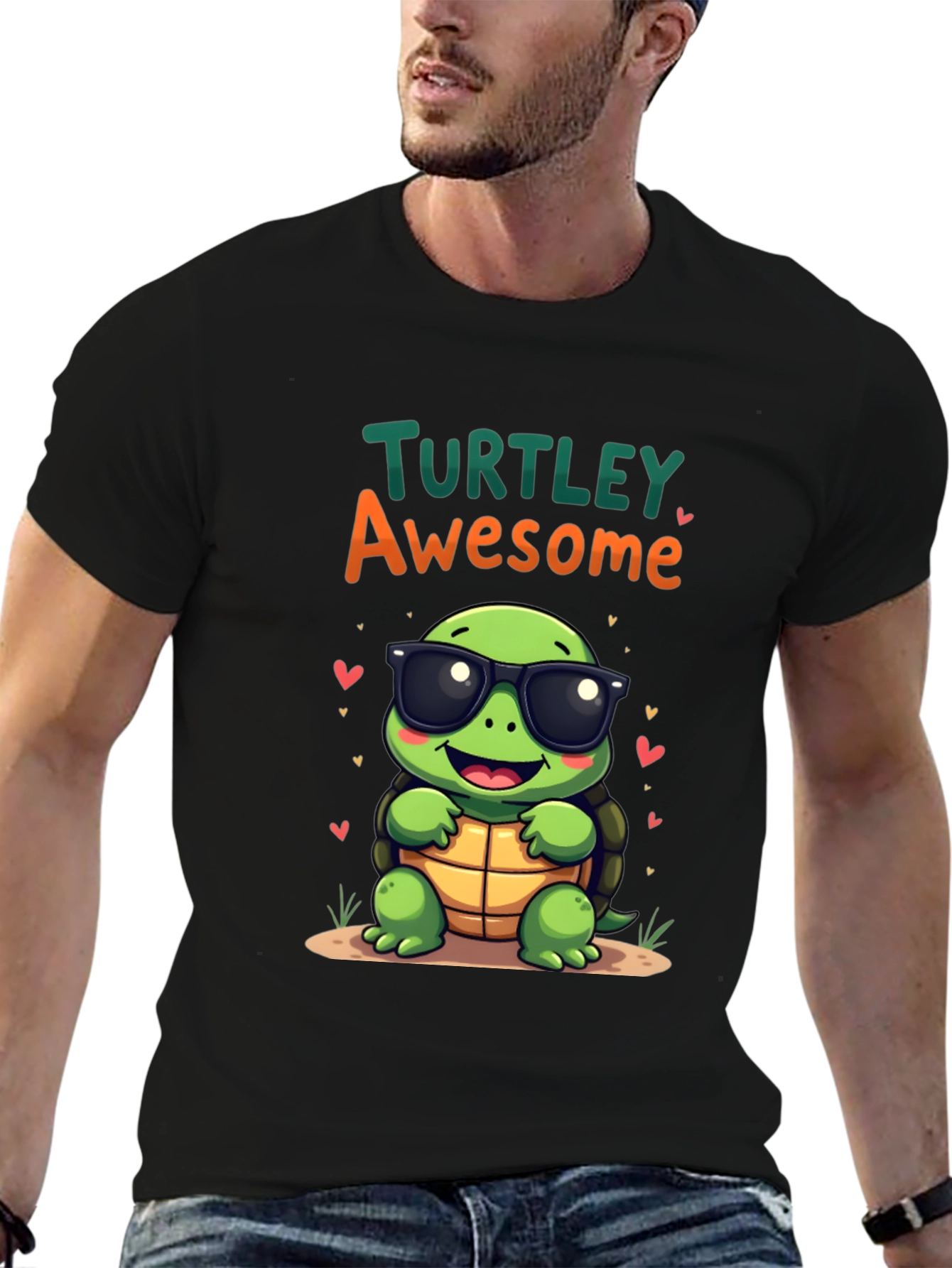 Turtley Awesome Graphic Tee - Cute Cartoon Turtle T-Shirt