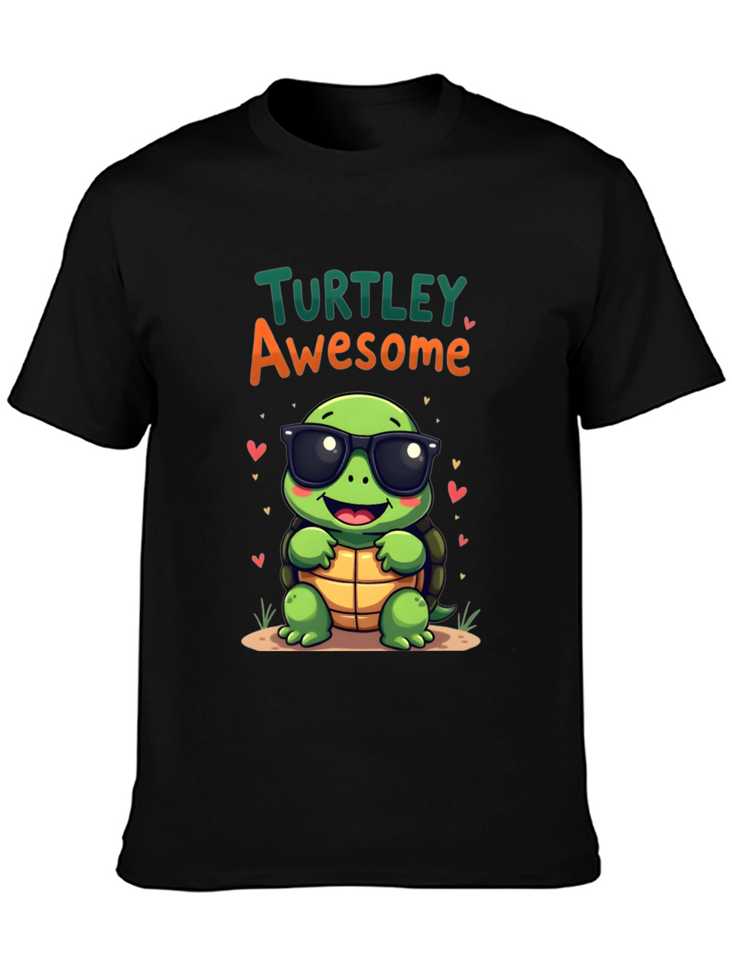 Turtley Awesome Graphic Tee - Cute Cartoon Turtle T-Shirt