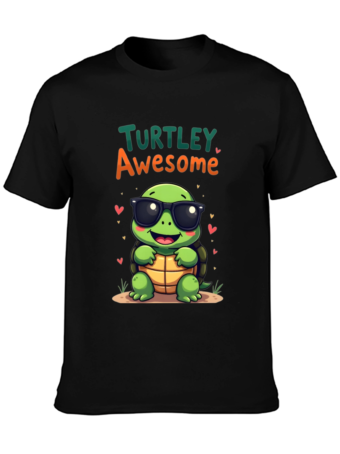 Turtley Awesome Graphic Tee - Cute Cartoon Turtle T-Shirt
