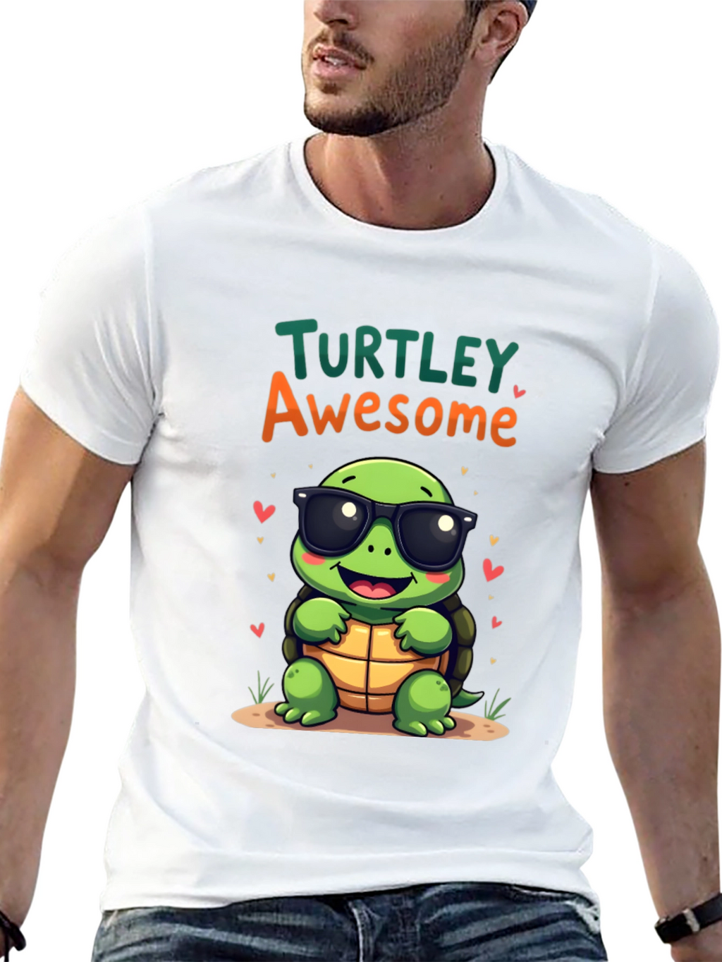 Turtley Awesome Graphic Tee - Cute Cartoon Turtle T-Shirt