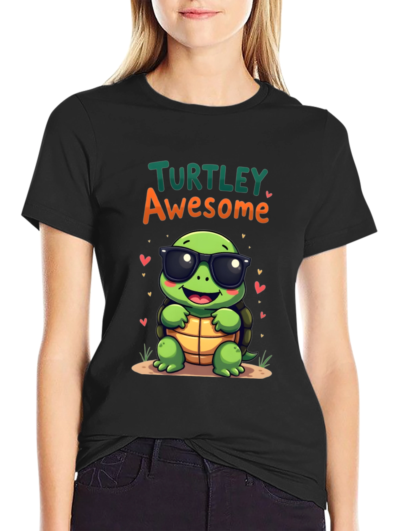 Turtley Awesome Graphic Tee - Cute Cartoon Turtle T-Shirt