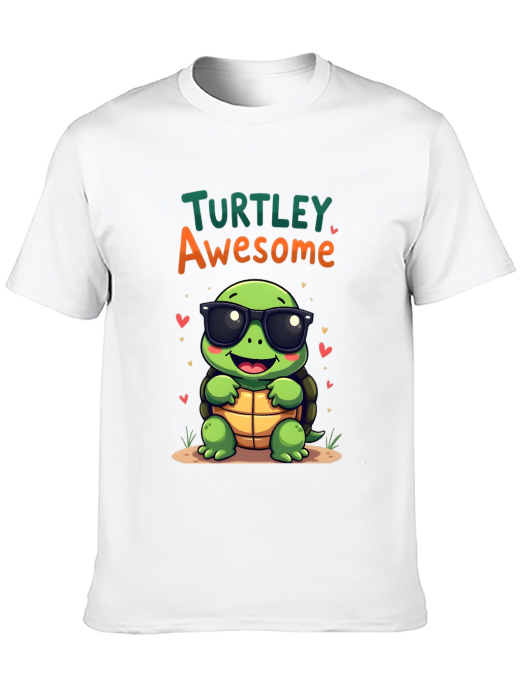 Turtley Awesome Graphic Tee - Cute Cartoon Turtle T-Shirt