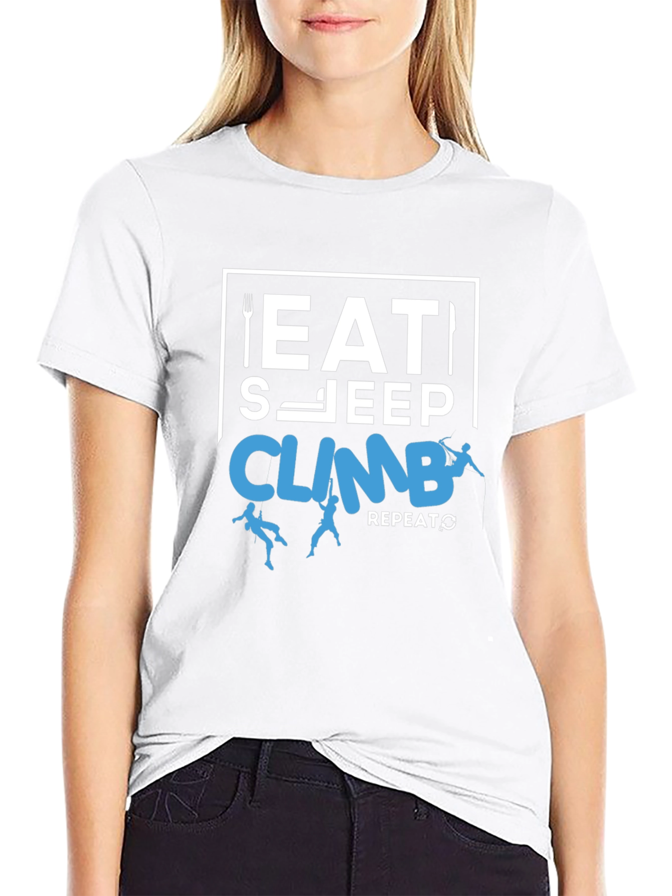 Eat Sleep Climb Repeat T-Shirt - Climbing Tee