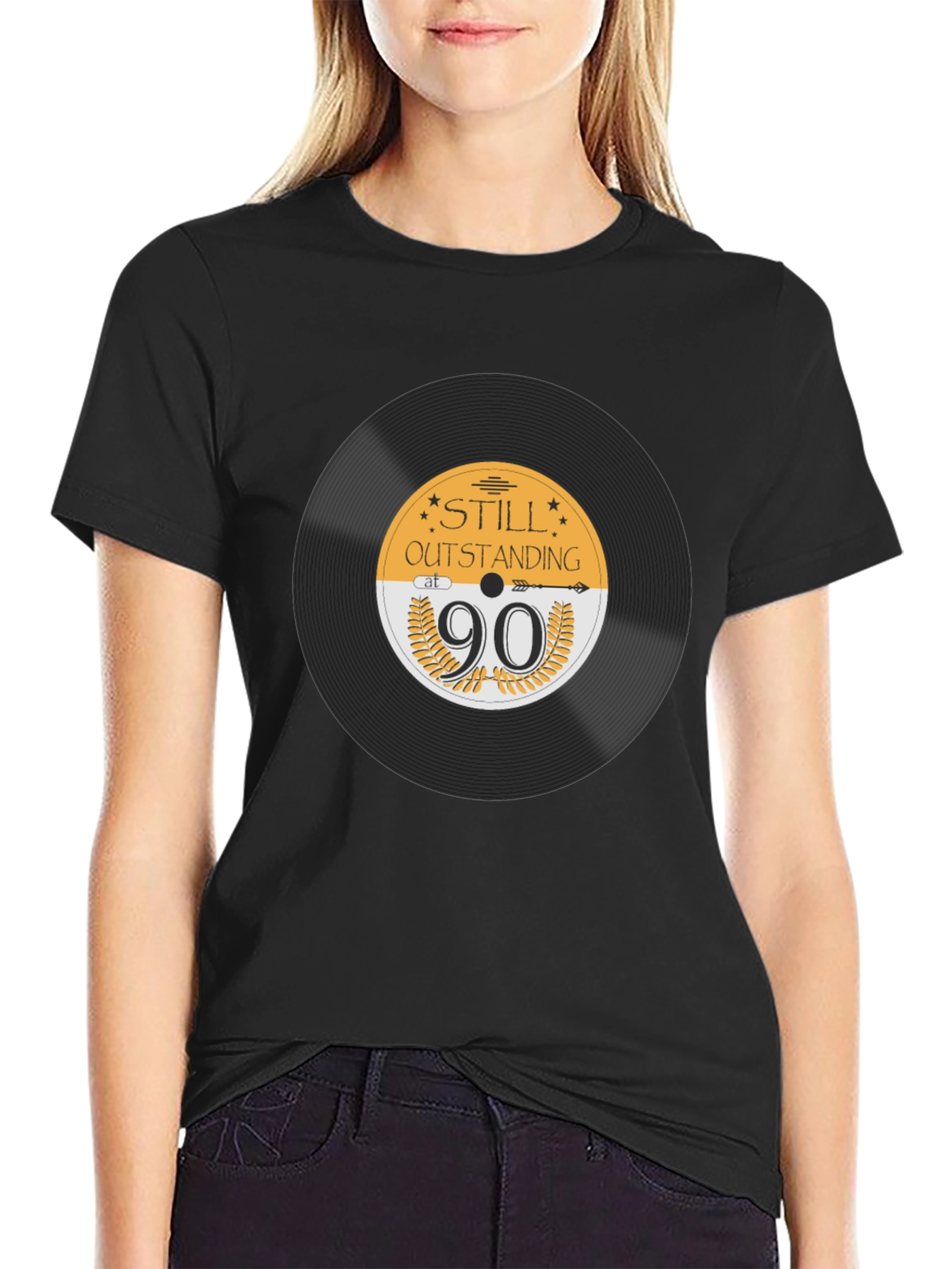 Still Outstanding at 90 Vinyl Record T-Shirt