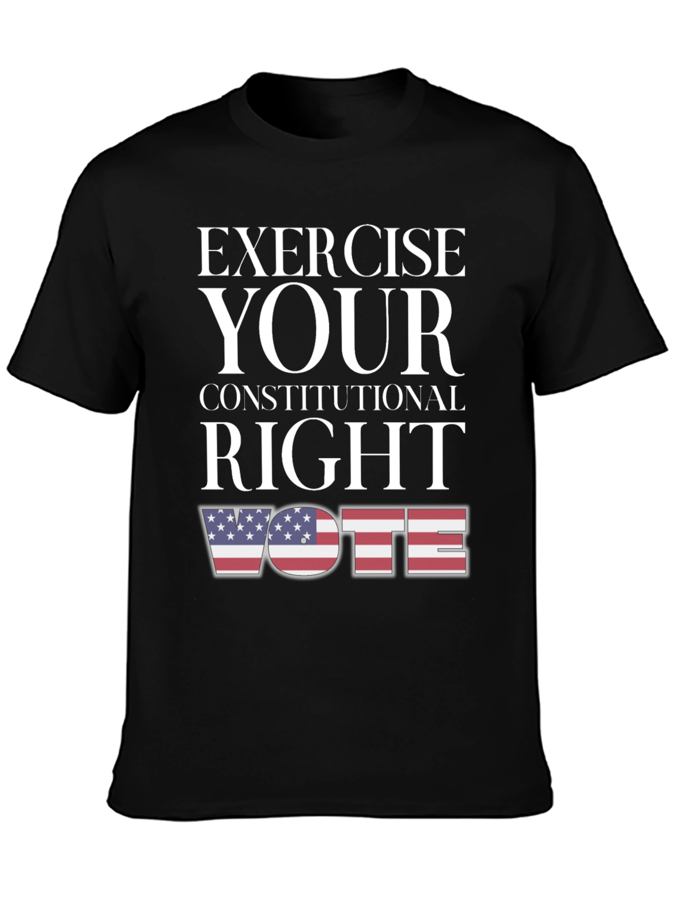 Exercise Your Right: Vote USA Flag Graphic Tee