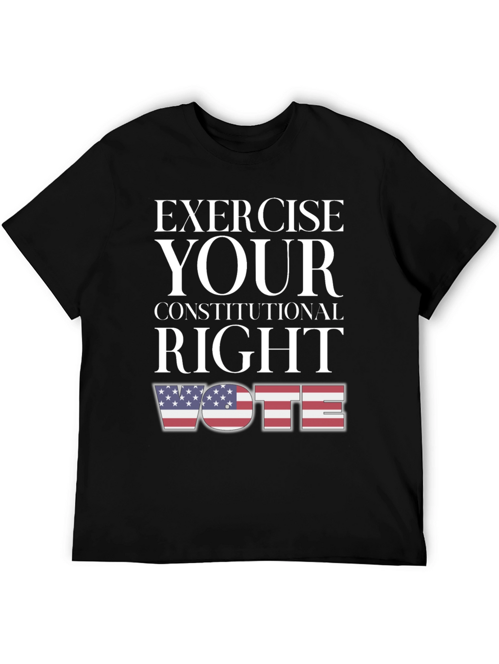 Exercise Your Right: Vote USA Flag Graphic Tee