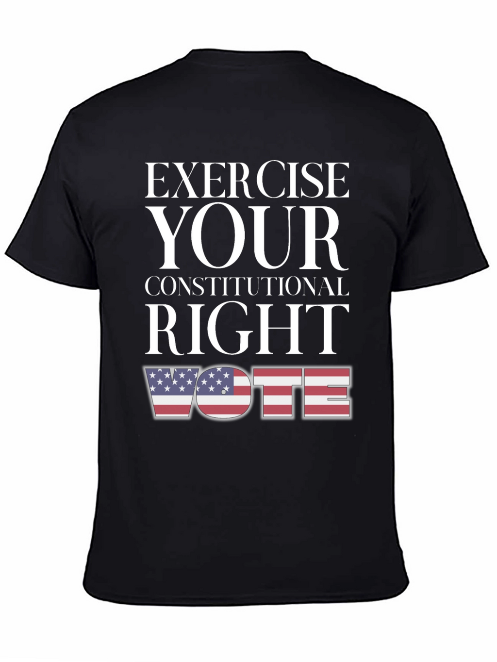 Exercise Your Right: Vote USA Flag Graphic Tee