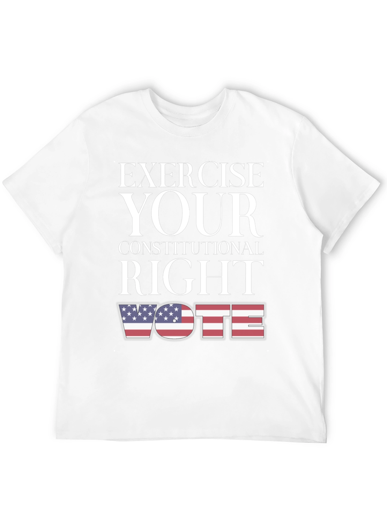 Exercise Your Right: Vote USA Flag Graphic Tee