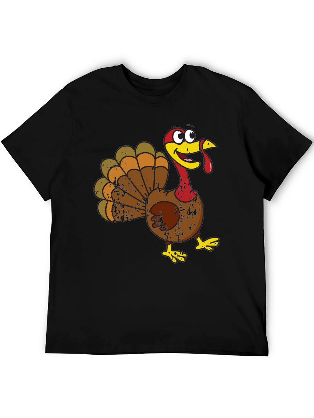 Cartoon Turkey Graphic Tee - Thanksgiving Fun!