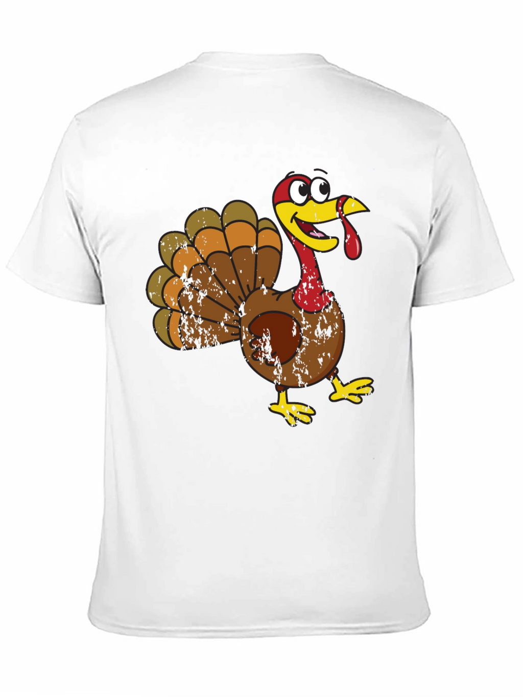 Cartoon Turkey Graphic Tee - Thanksgiving Fun!
