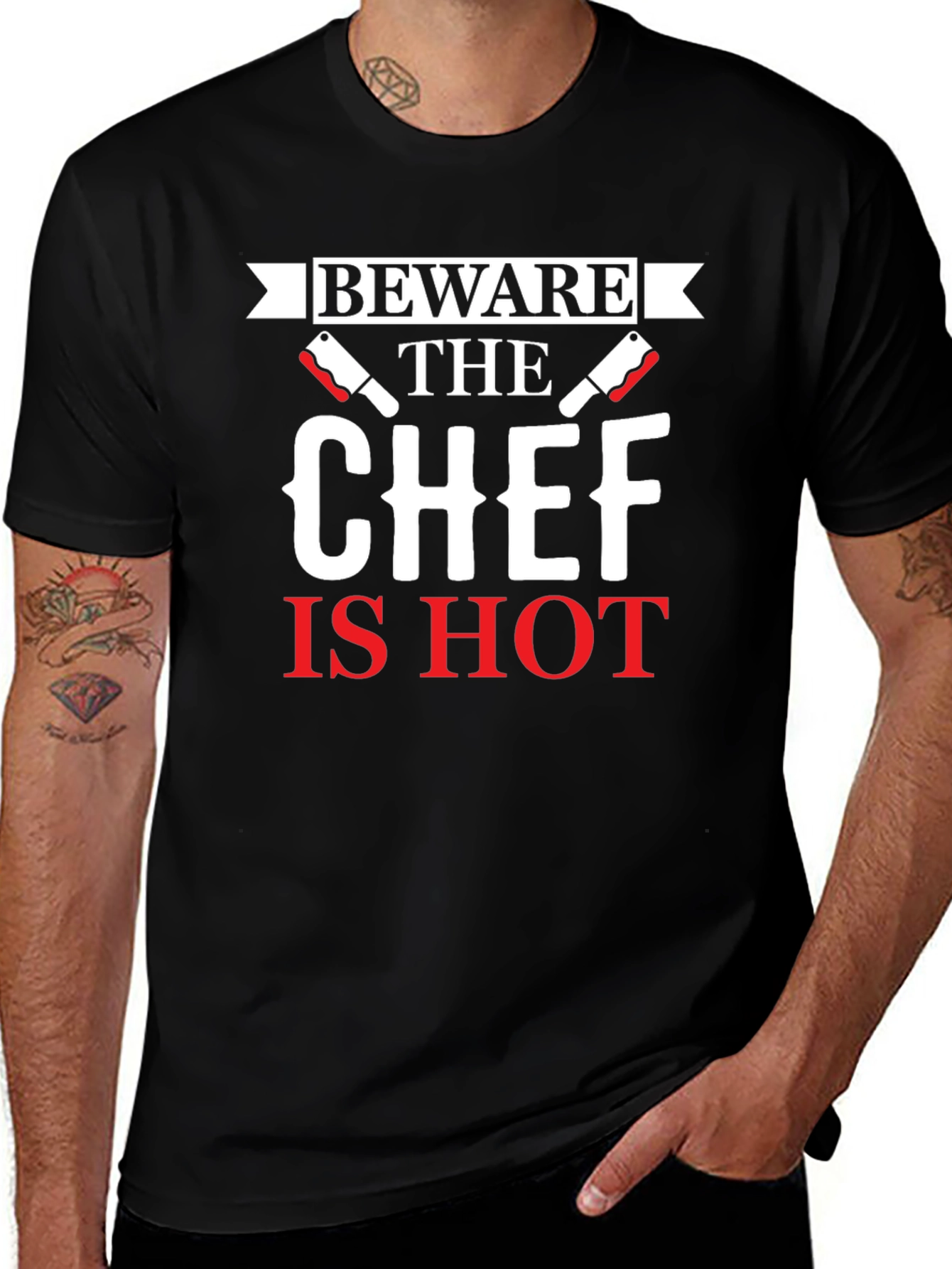 Beware the Chef Is Hot Graphic T-Shirt