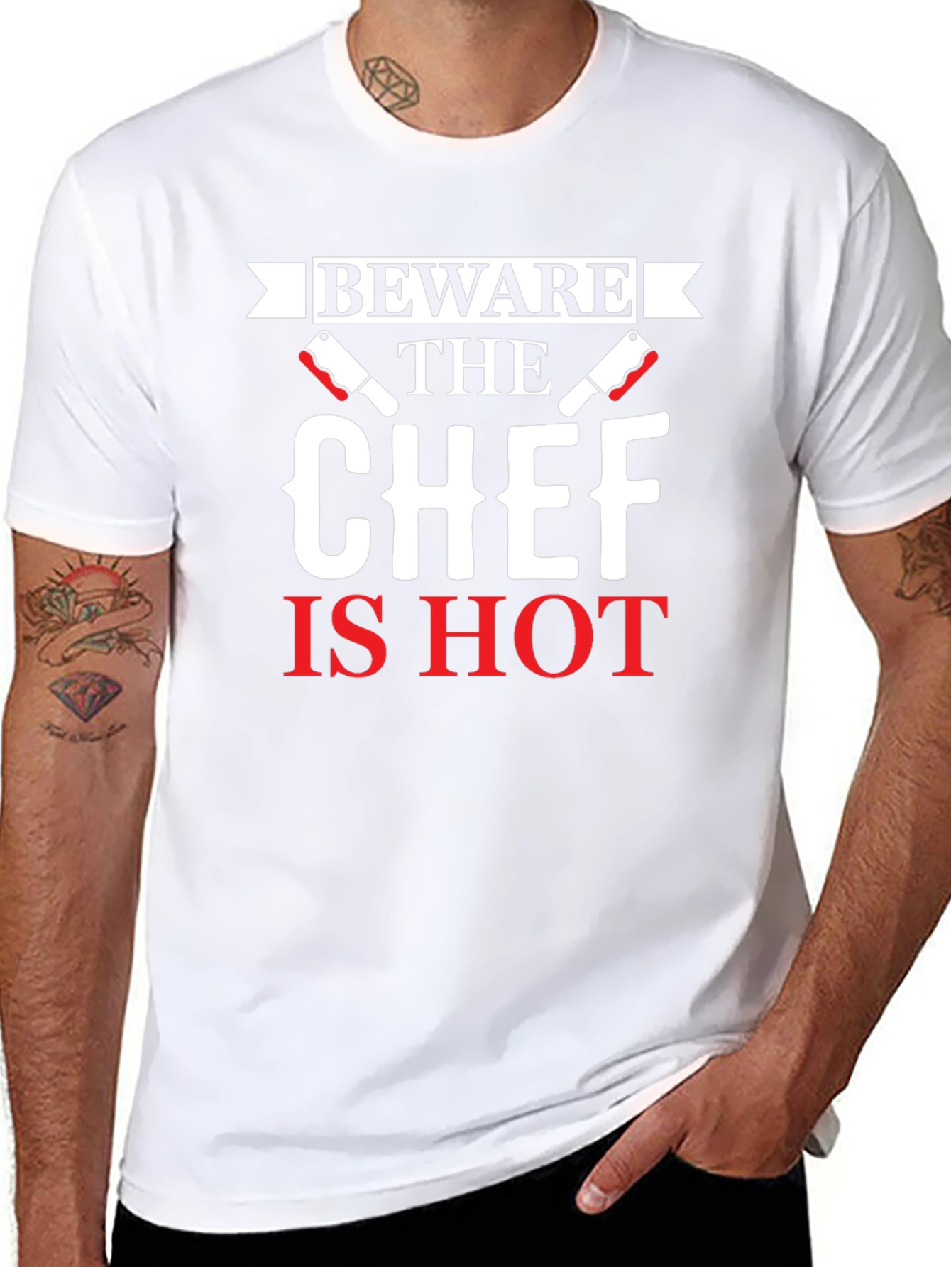 Beware the Chef Is Hot Graphic T-Shirt
