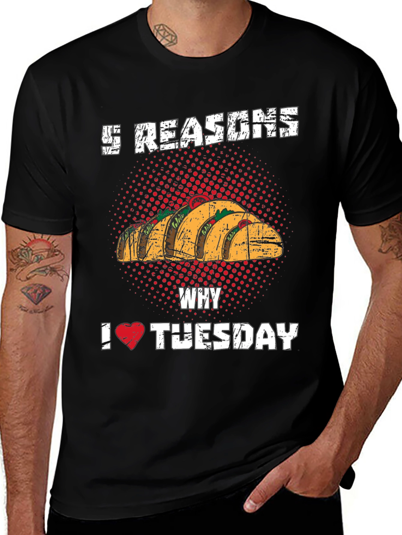 5 Reasons I Love Tuesday Tacos Funny T-Shirt
