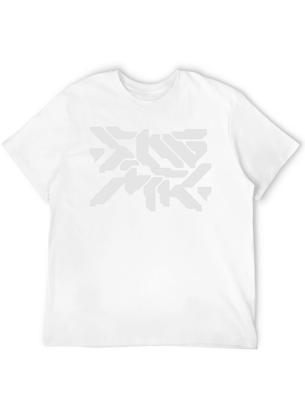 Futuristic Graphic Print Black T-Shirt