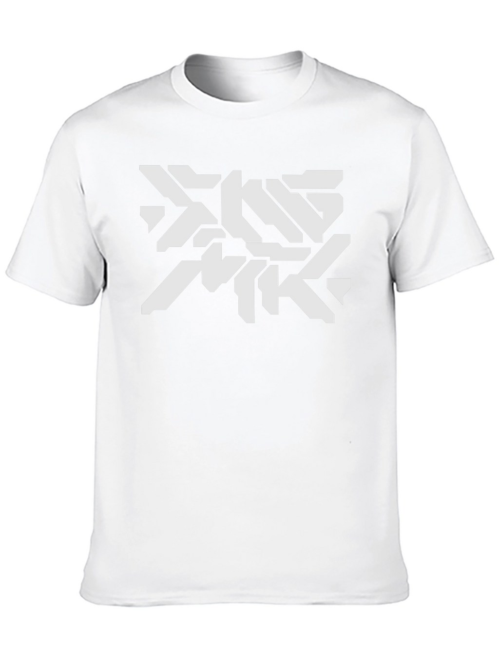 Futuristic Graphic Print Black T-Shirt