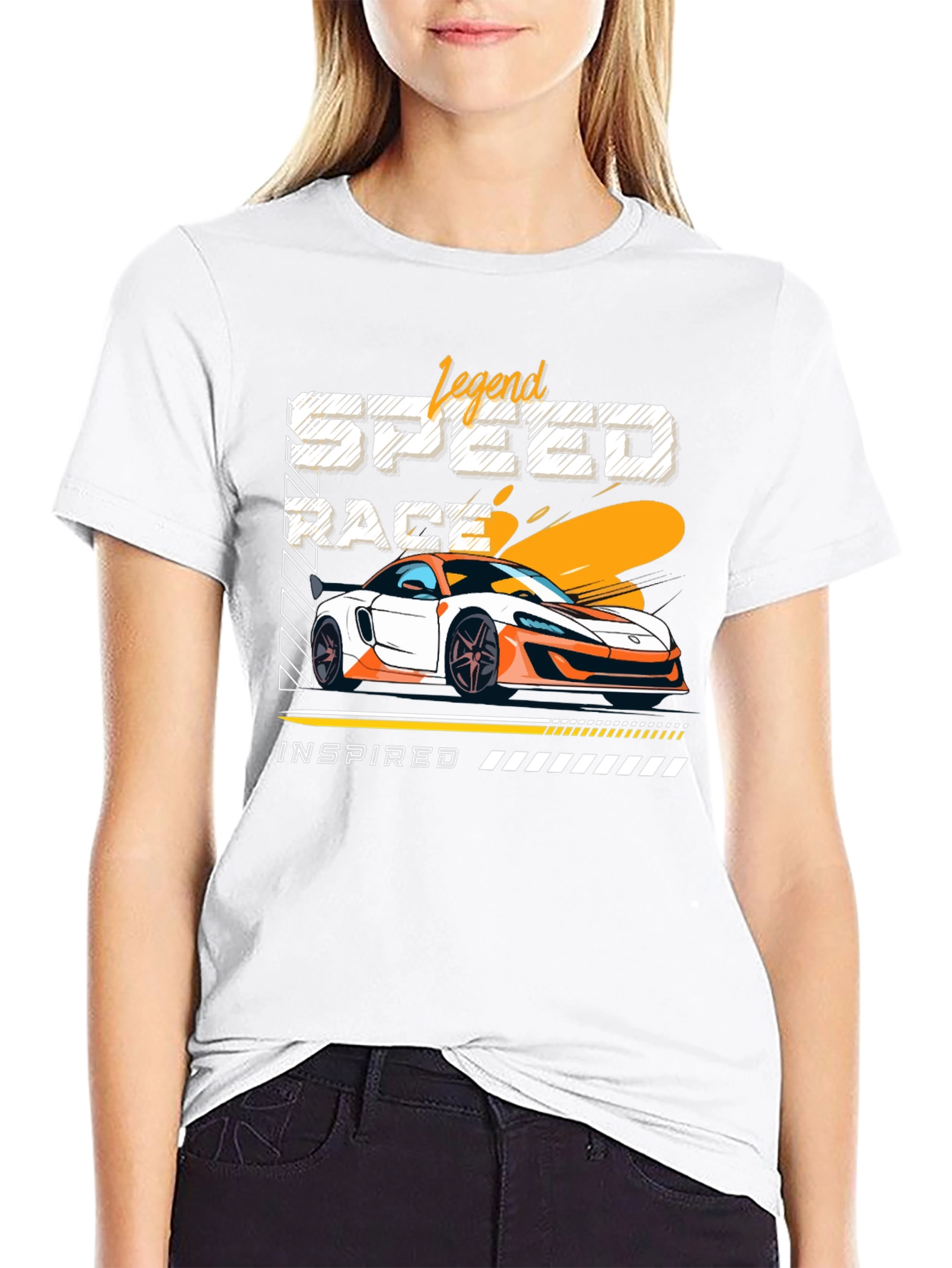 Legend Speed Race Car Graphic T-Shirt