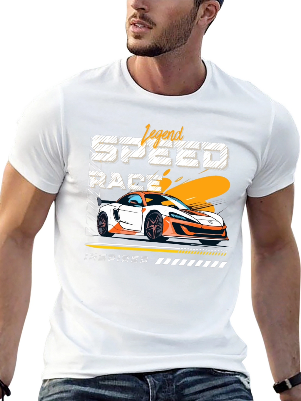 Legend Speed Race Car Graphic T-Shirt