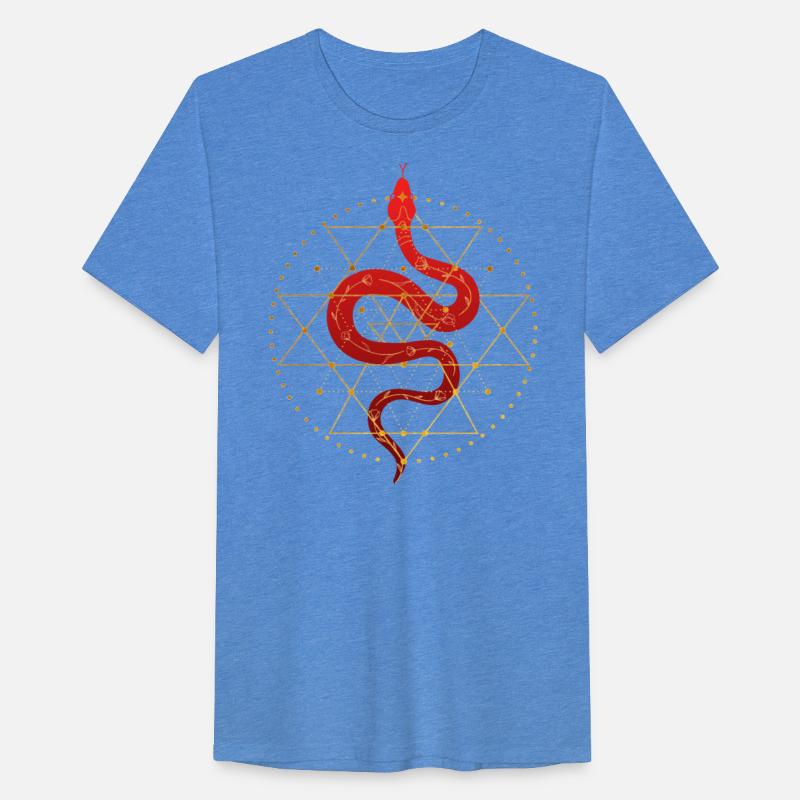 Sacred Geometry Sri Yantra with Red Snake - Spirit