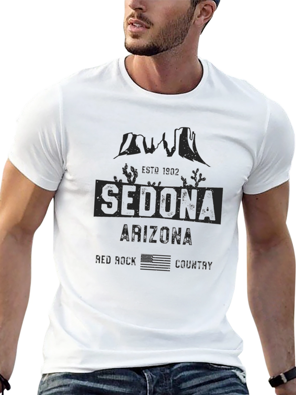 Sedona Arizona Red Rock Country Black T-Shirt