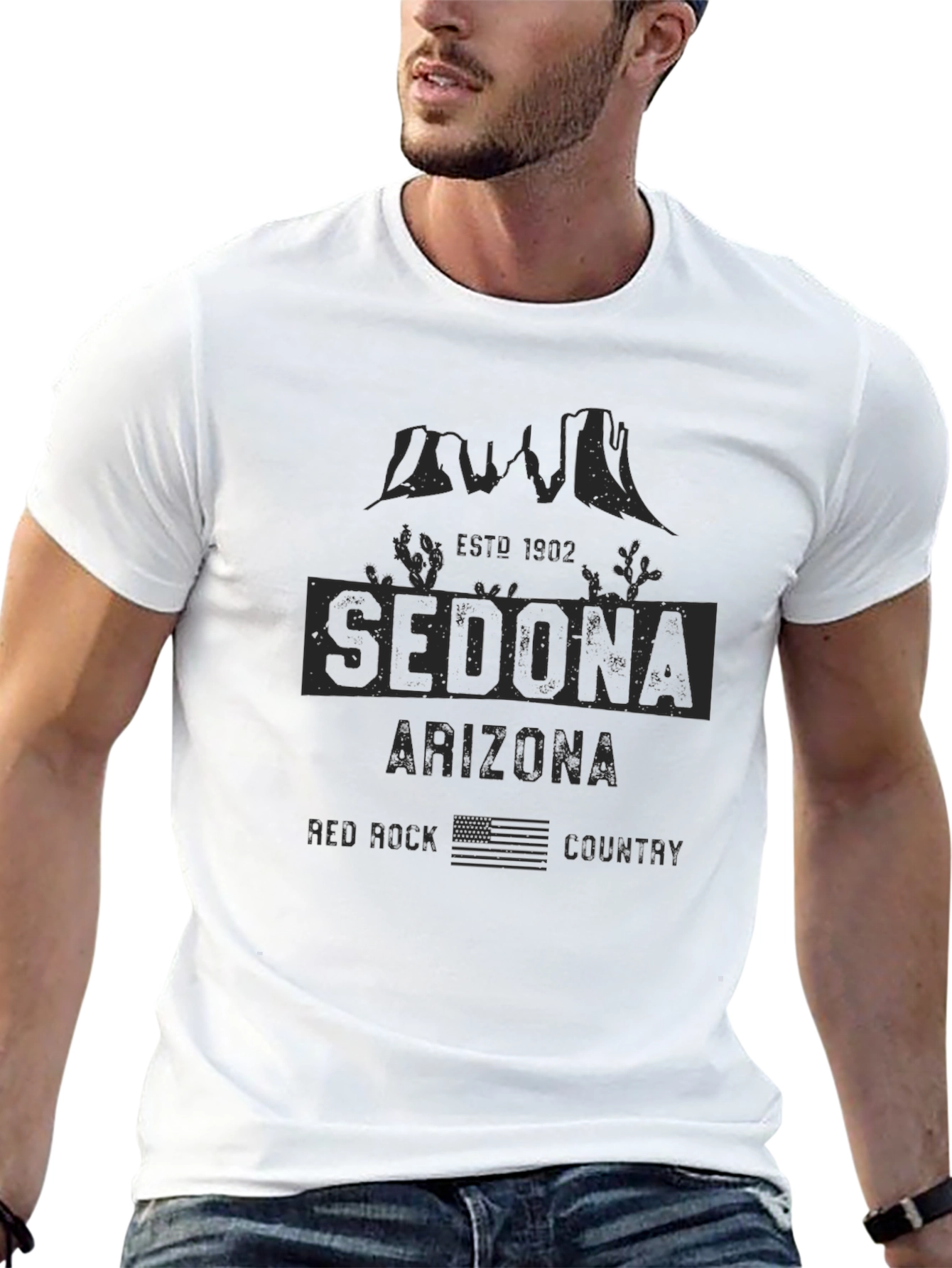 Sedona Arizona Red Rock Country Black T-Shirt