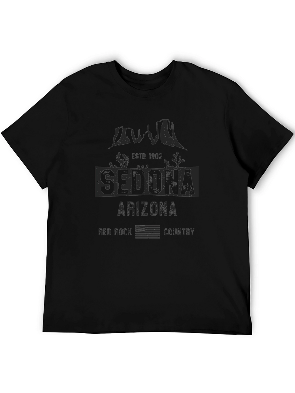 Sedona Arizona Red Rock Country Black T-Shirt