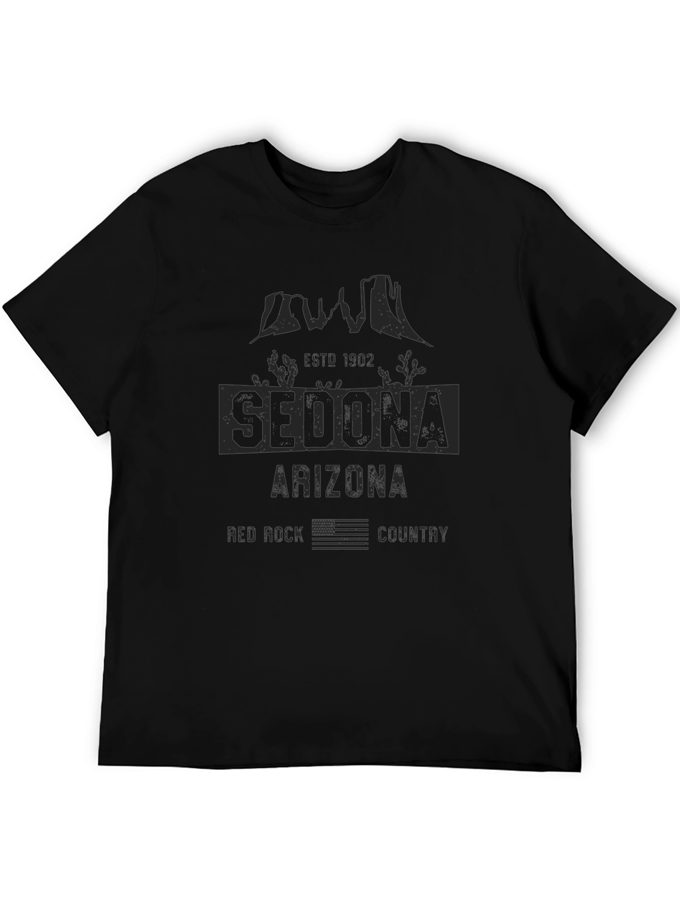Sedona Arizona Red Rock Country Black T-Shirt