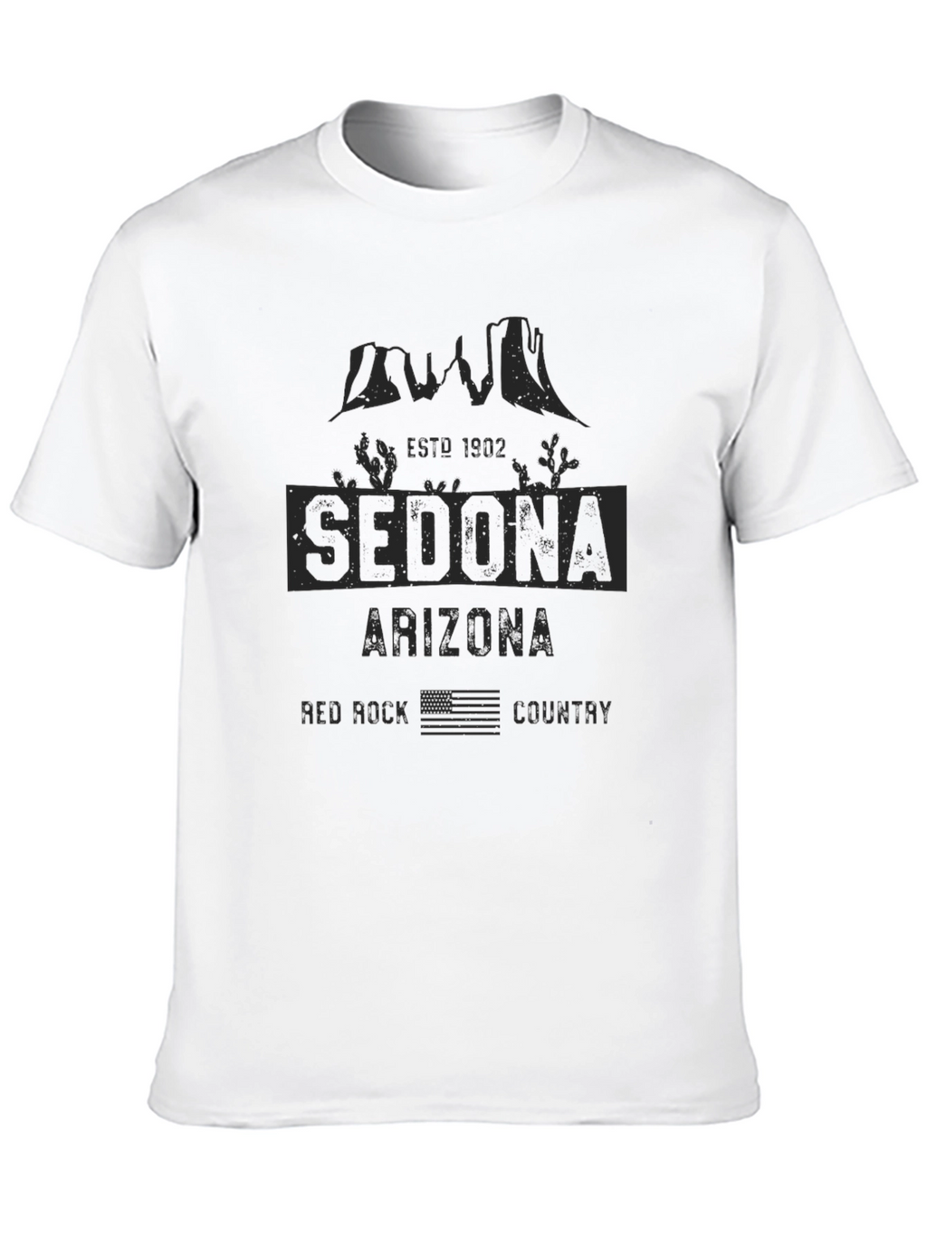 Sedona Arizona Red Rock Country Black T-Shirt