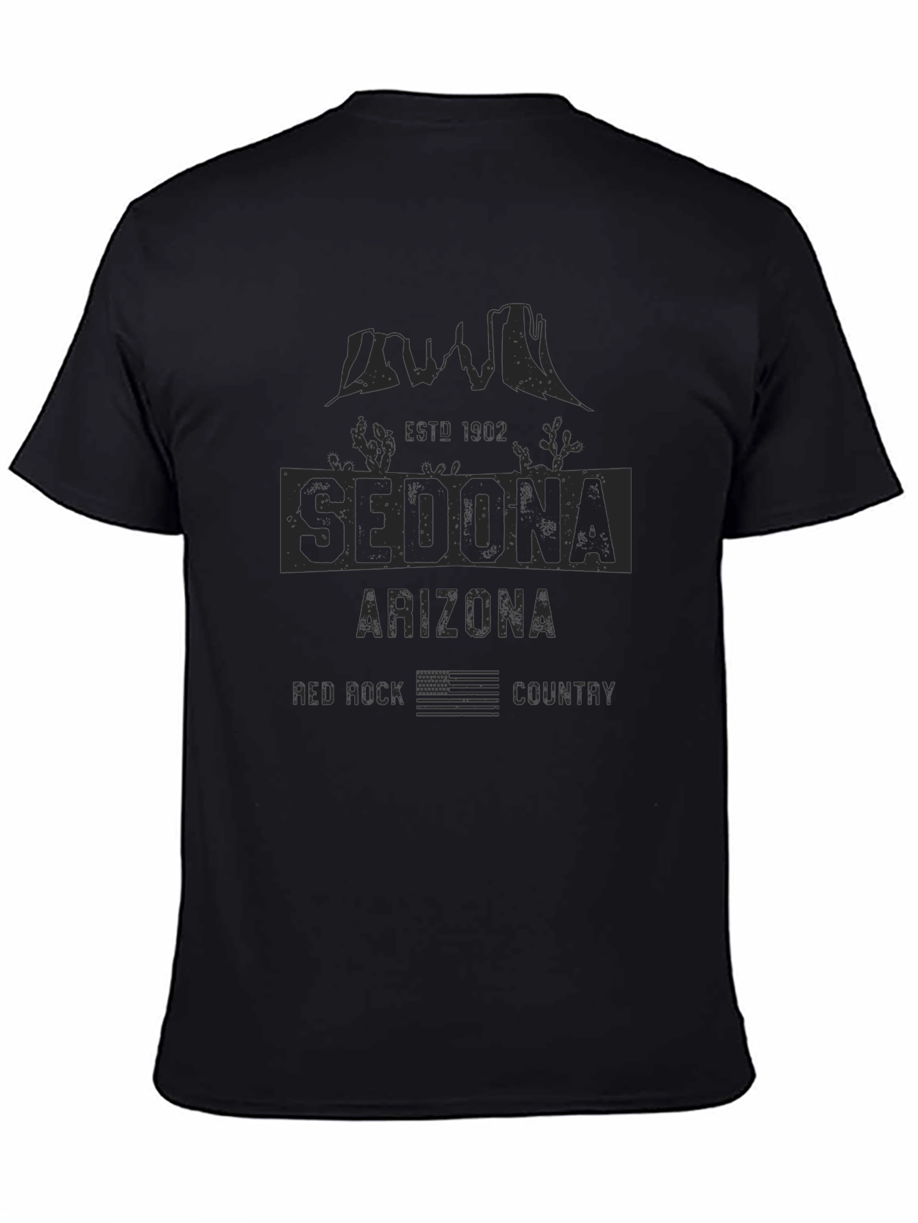 Sedona Arizona Red Rock Country Black T-Shirt