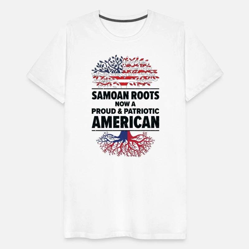 Samoan American Patriot USA Grown Samoa US Flag