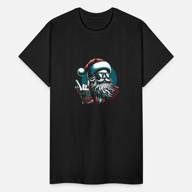 Santa Punk Rock N Roll Heavy Metal