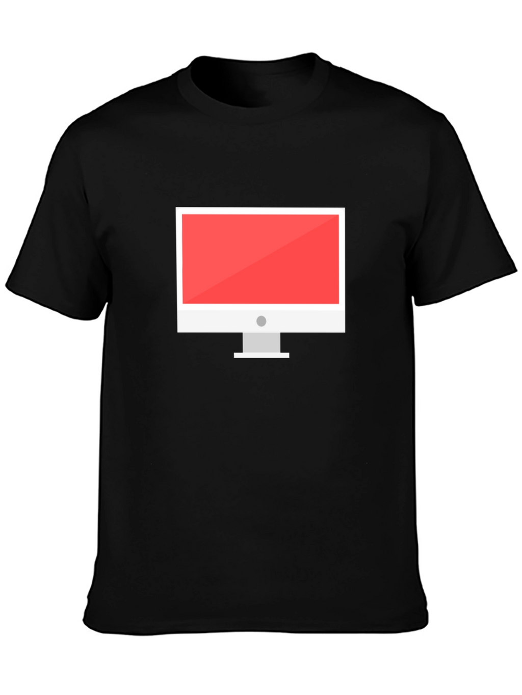 Black T-Shirt with Computer Graphic