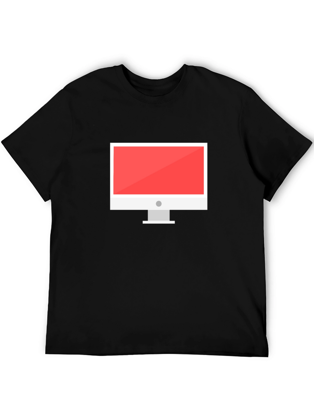 Black T-Shirt with Computer Graphic