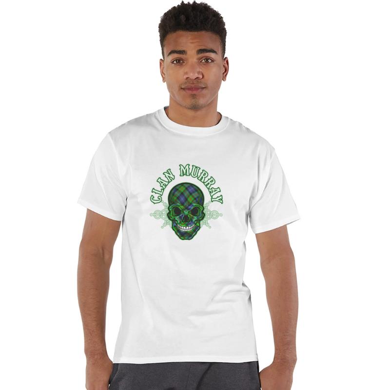 Scottish Clan Murray Tartan Celtic Skull