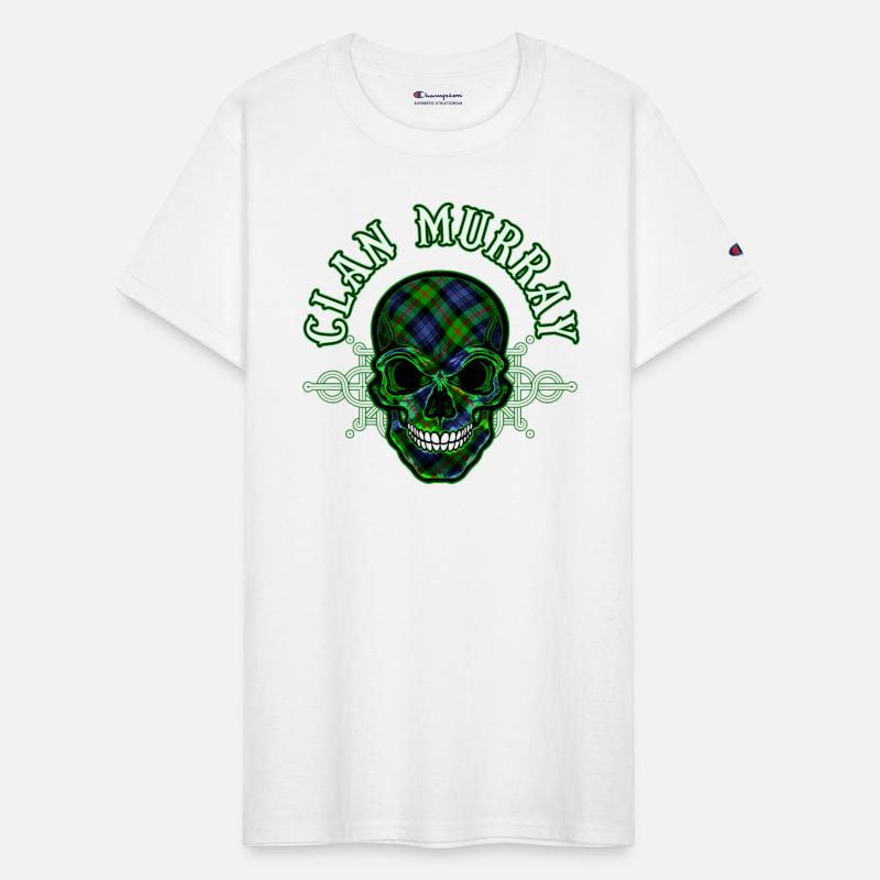 Scottish Clan Murray Tartan Celtic Skull