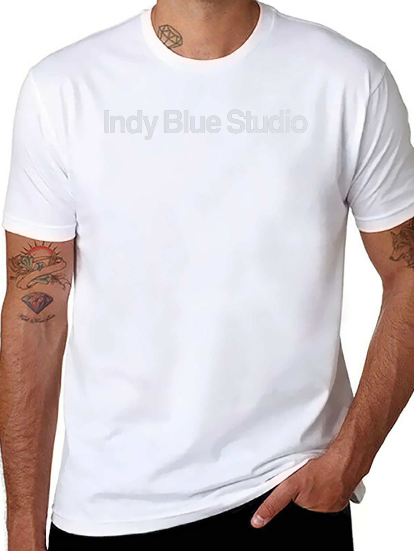 Indy Blue Studio Black Graphic Tee